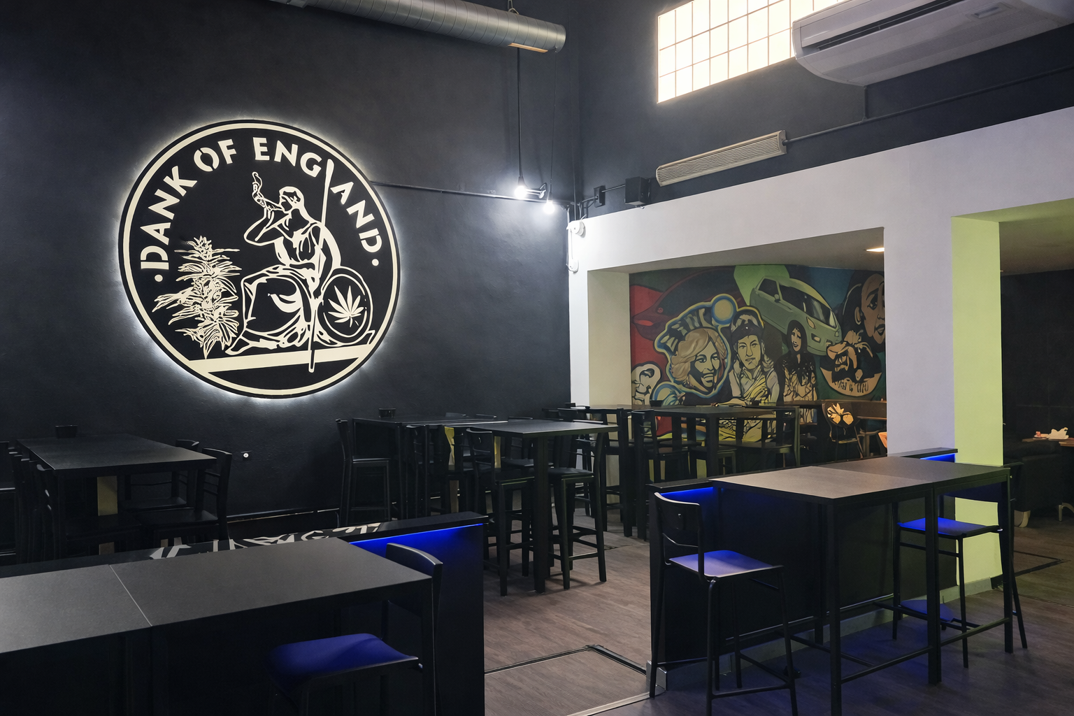 Dank of England Barcelona – Top Cannabis Social Club in Barcelona | HIGHGRADE Dank of England Barcelona cannabis social club Barcelona Spain – UK influence, Barcelona setting.